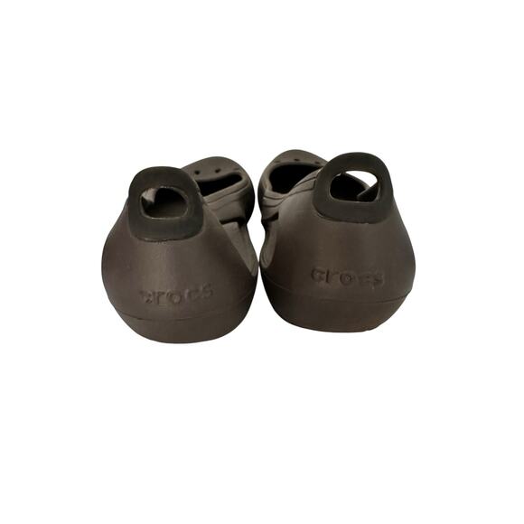 Crocs Ballet Flats Women’s 8 Shoes Comfort Dark Brown Black - Picture 3 of 5